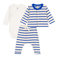 ls bodysuit/cardigan/pant set