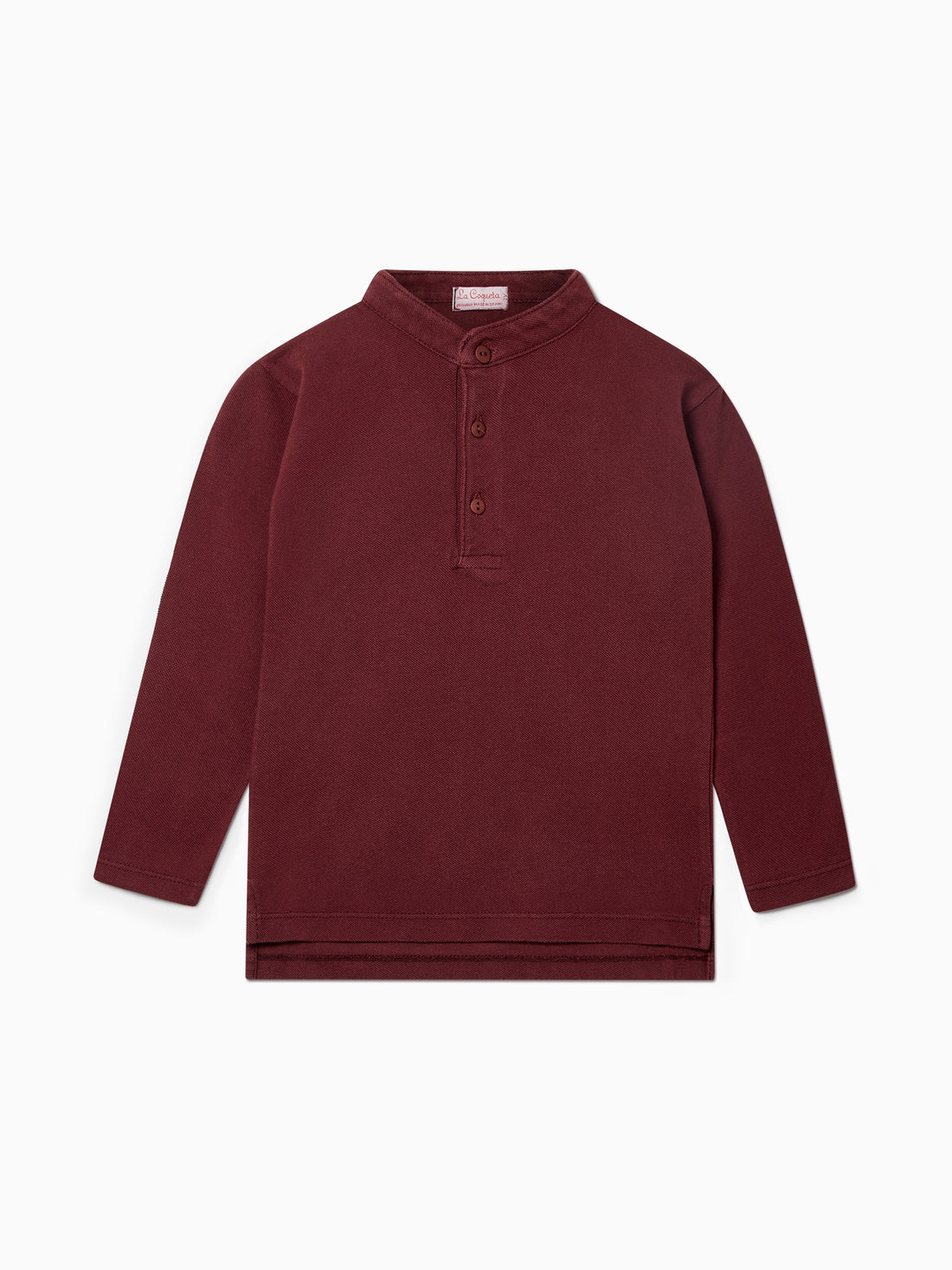 baby alcomo ls polo shirt burgundy