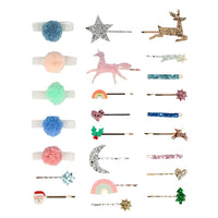 hair accessories advent calendar suitcase