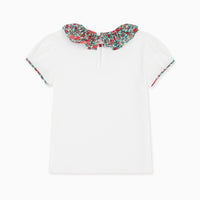 peonia top pink floral