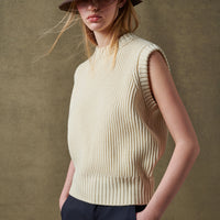 women's sully vest ecru
