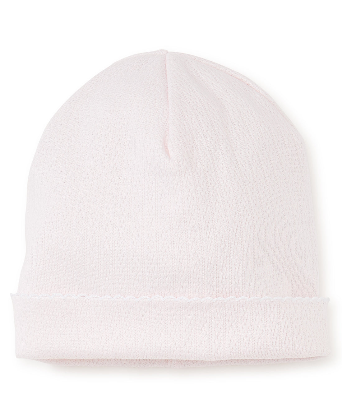 pointelle hat pink