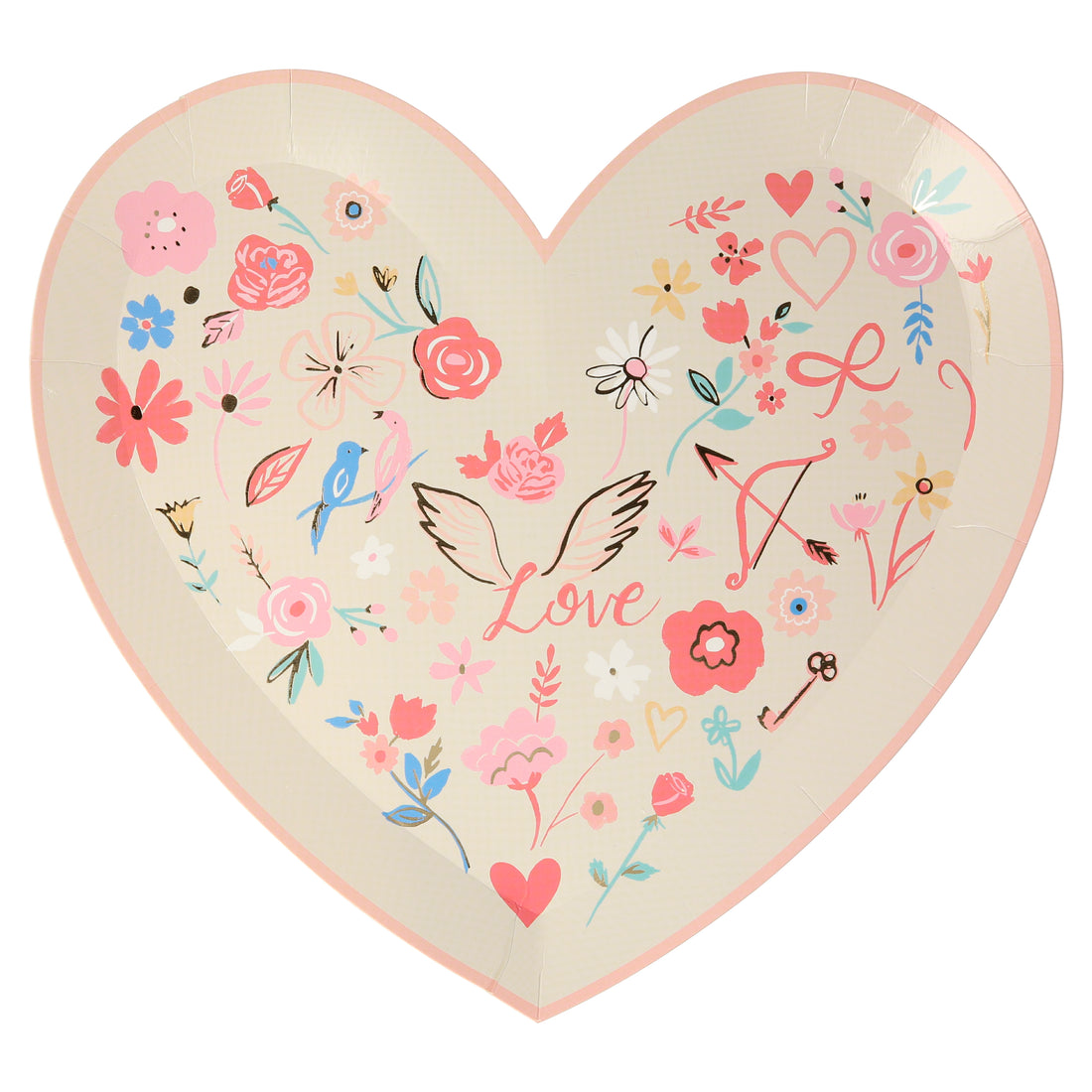valentines printed plates