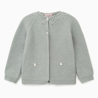 baby roseta cardigan sage green