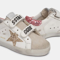 old school sneakers gold pink