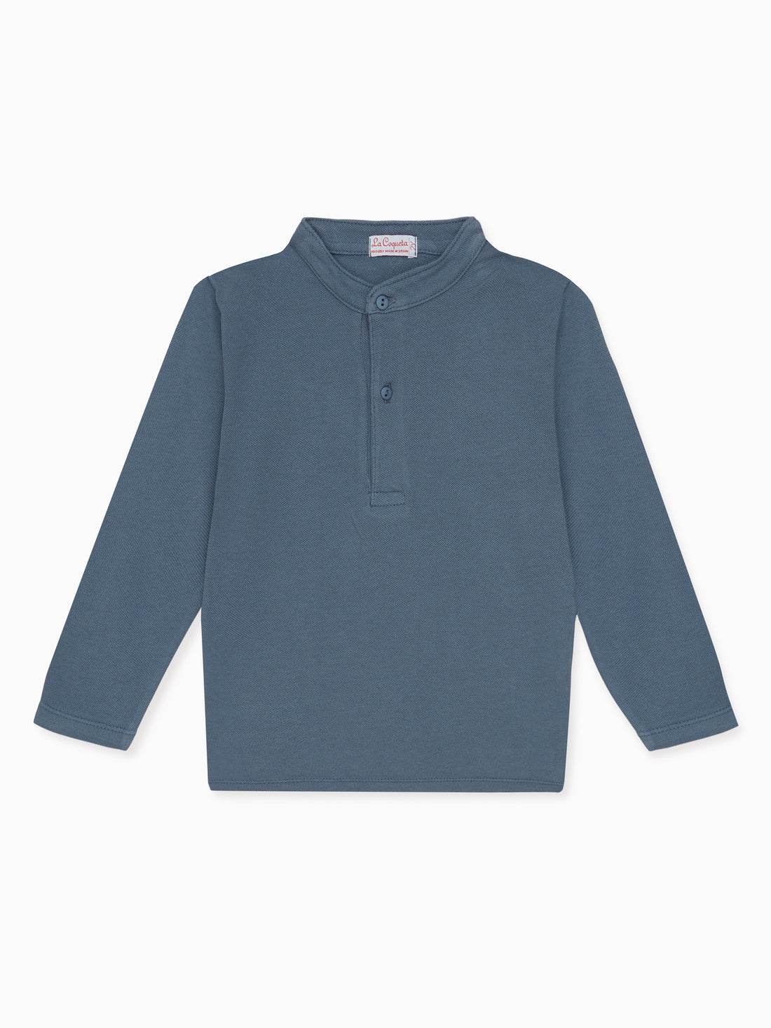 baby alcomo ls polo shirt dusty blue