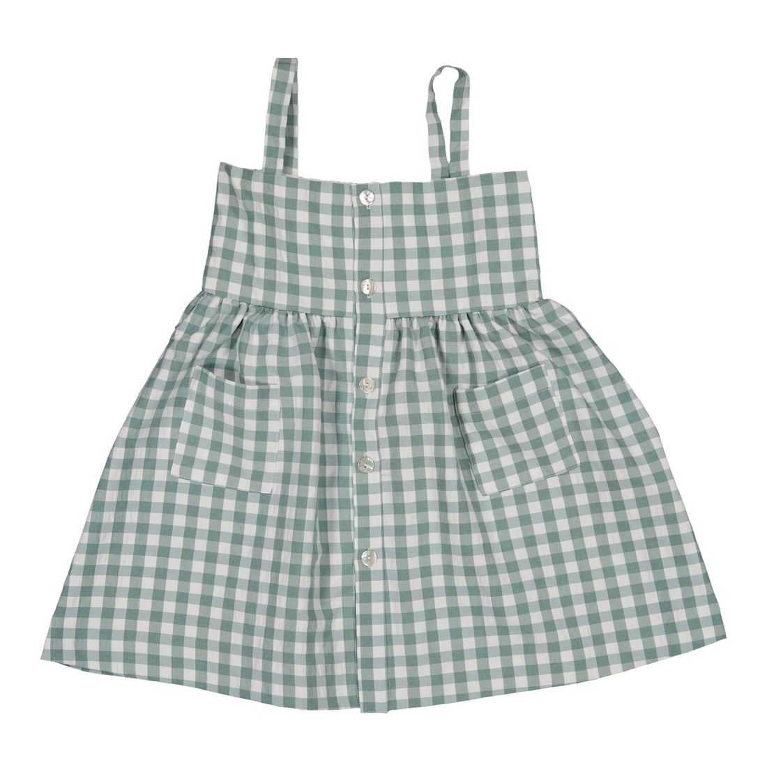 sofia dress green gingham