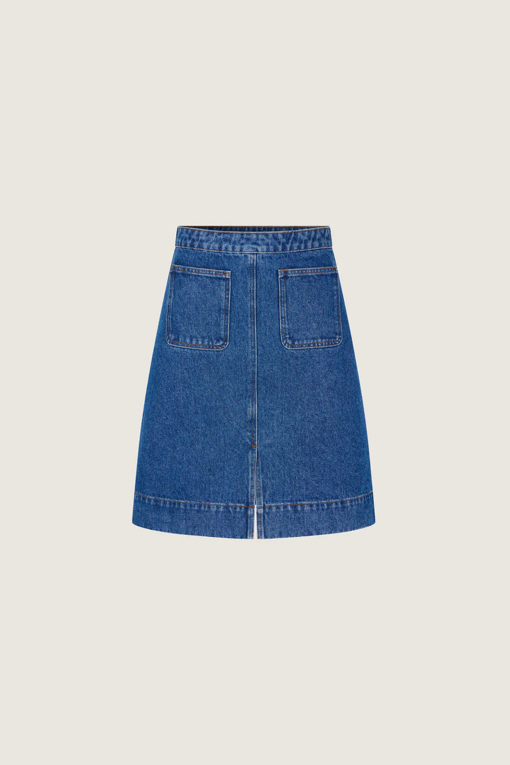 minorque denim skirt
