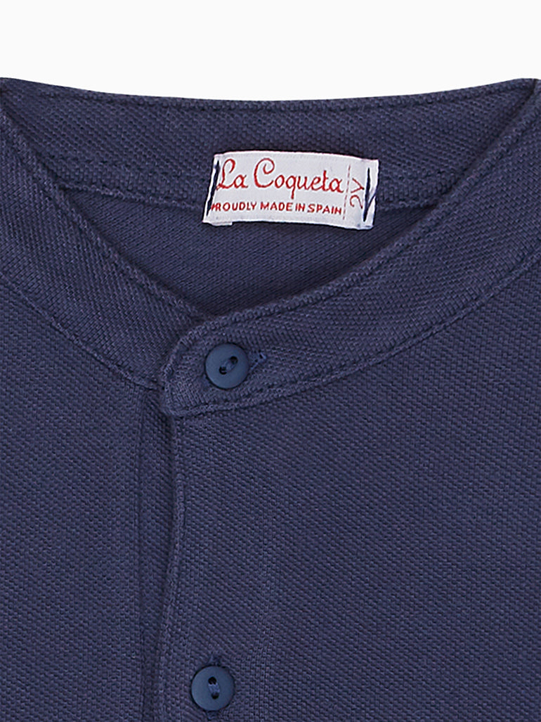 boys alcon polo shirt navy