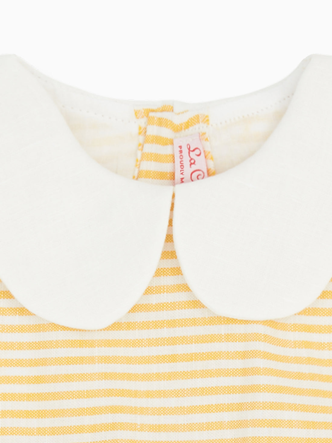 lina rompersuit yellow stripe