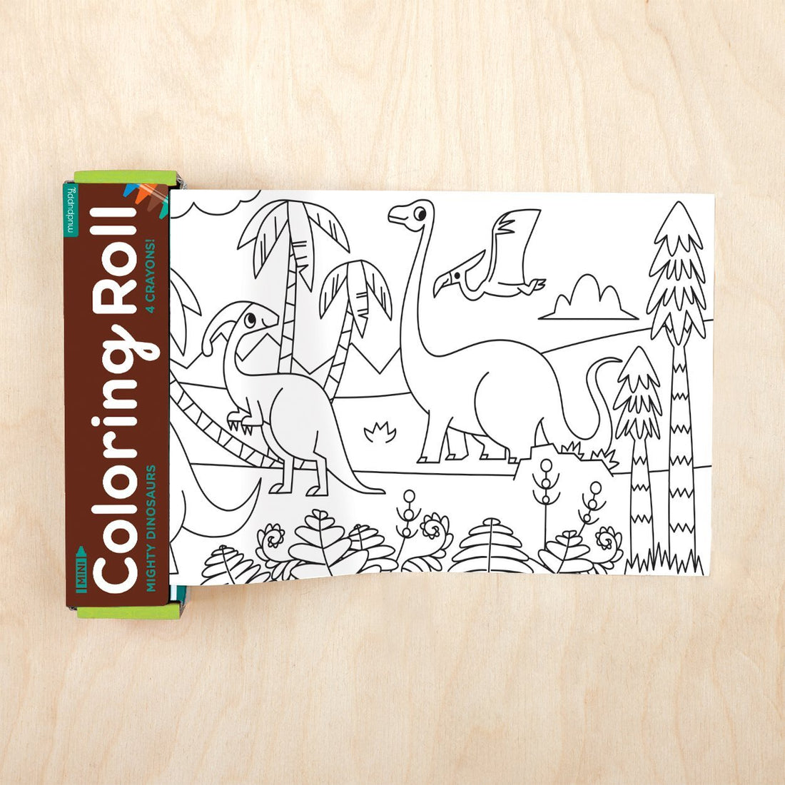 color roll mini dinosaurs