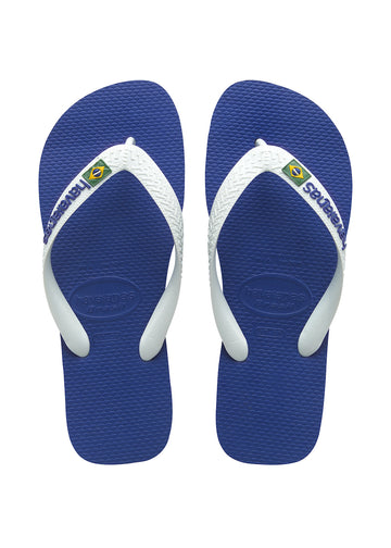 havaianas brazil logo sandal blue marine