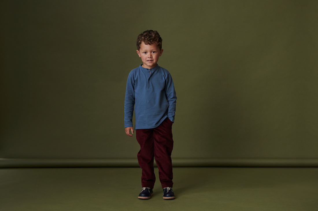 baby benito trouser burgundy
