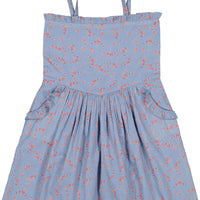 madalena dress blue floral