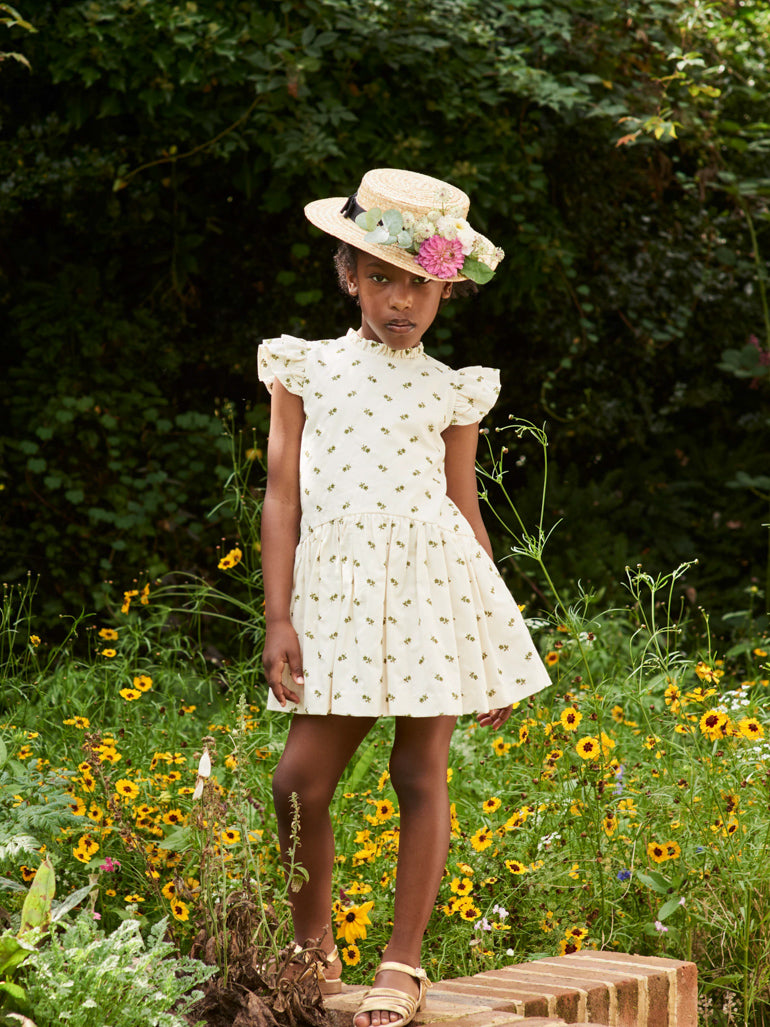 rita dress white floral