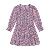 poppy dress pink navy floral