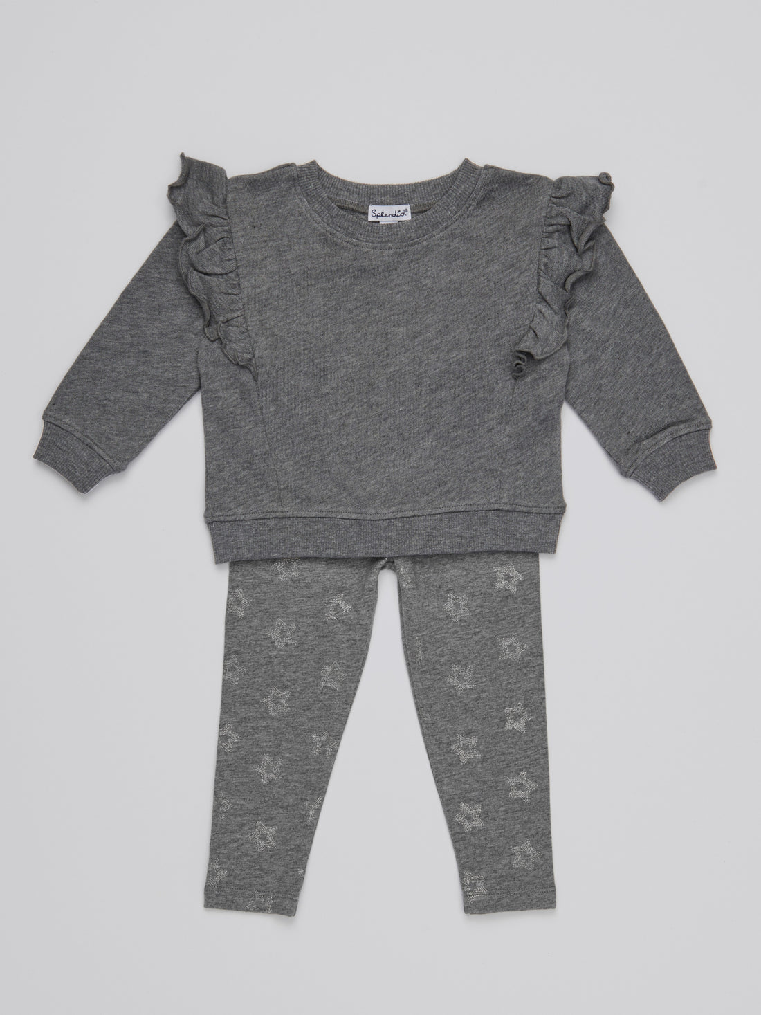 baby silver star legging set