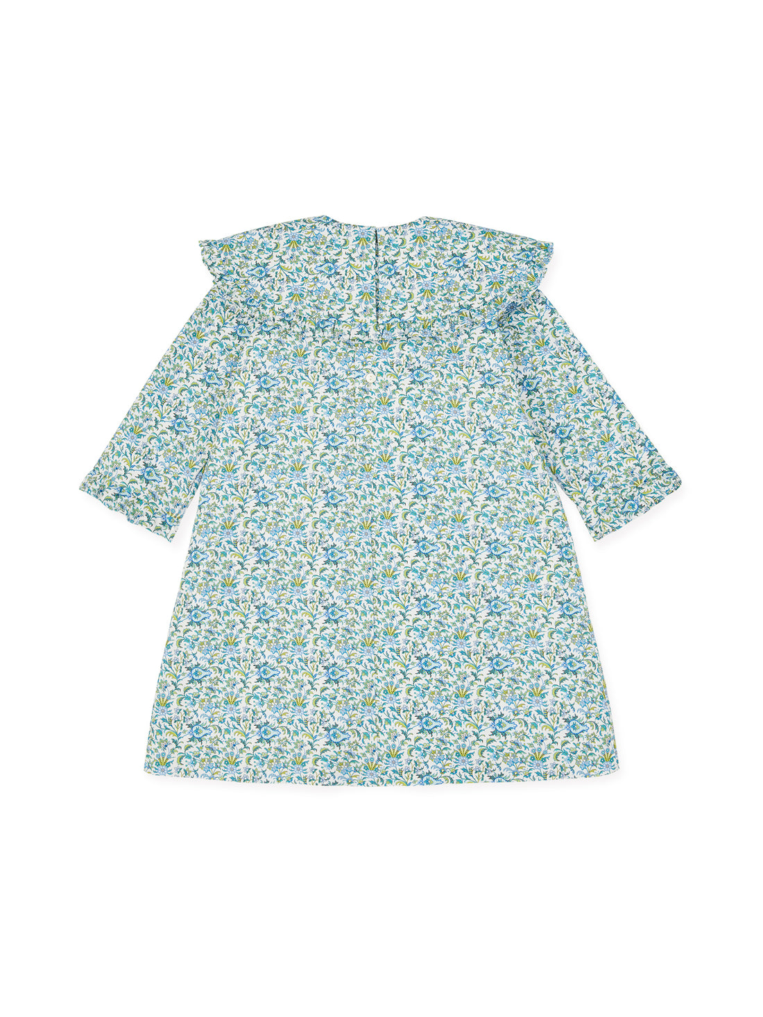 marta smock dress blue floral