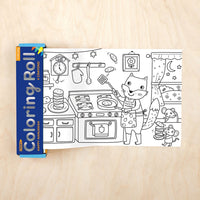 happy hanukkah coloring roll