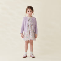 girls baena cardigan lilac