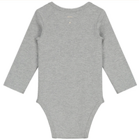 baby long sleeve onesie grey melange