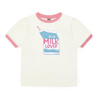girls milk tee creme