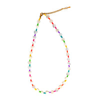 rainbow heart necklace