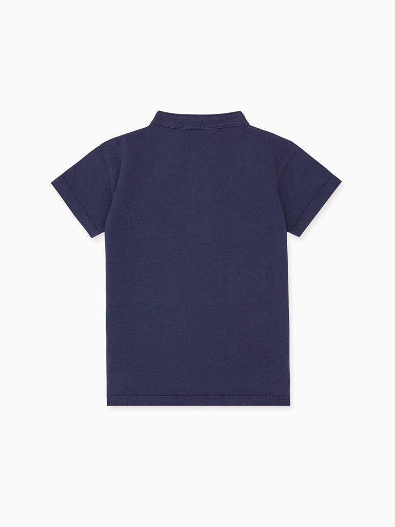 boys alcon polo shirt navy