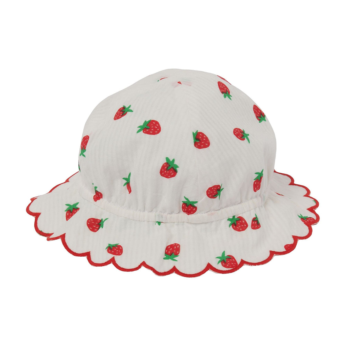 strawberry printed sun hat