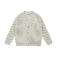 cardigan gris illusion