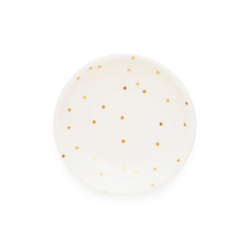 small round scatter dot trinket tray