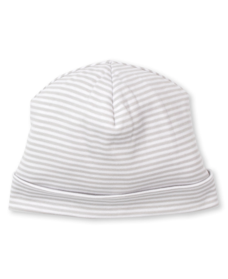 stripes hat silver