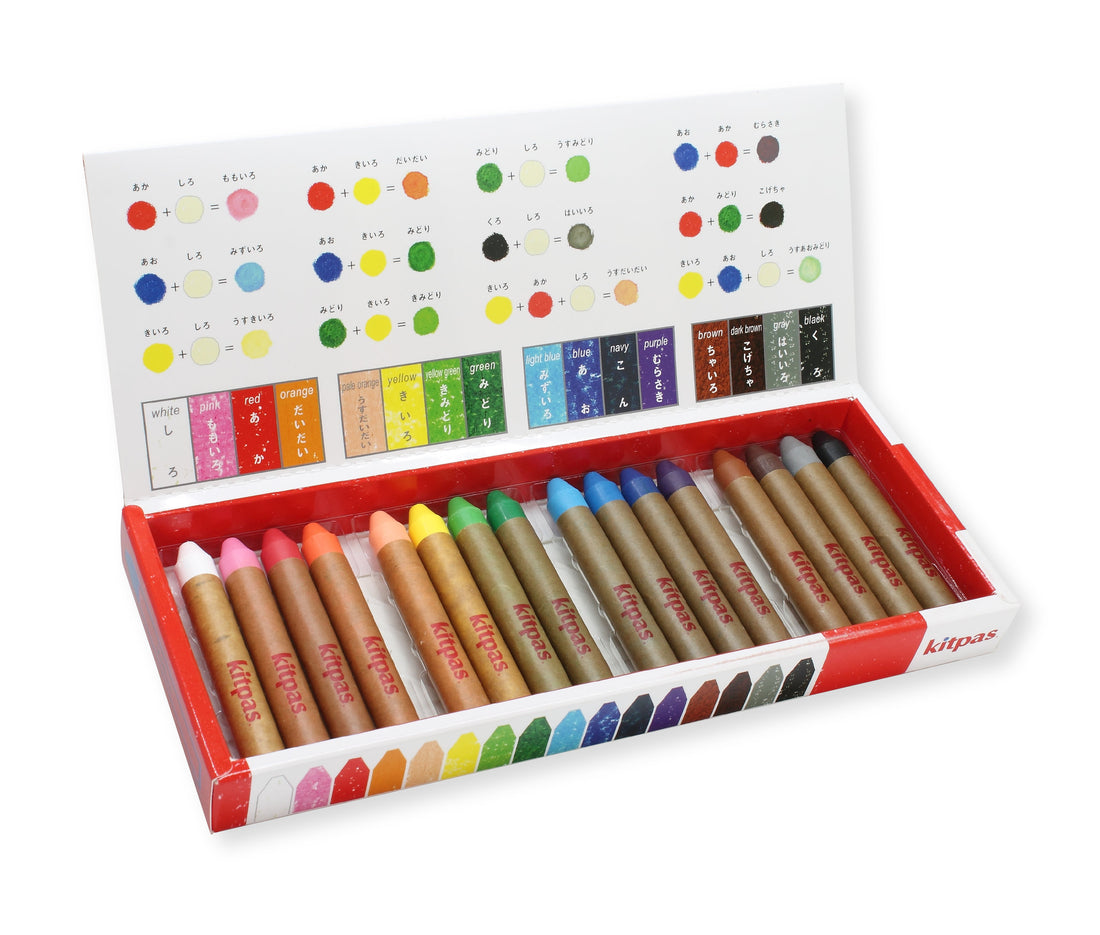 kitpas crayons medium 16 colors