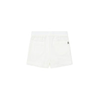 baby seersucker cotton shorts white