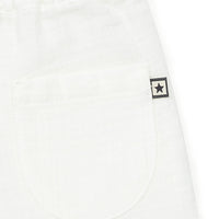 baby seersucker cotton shorts white