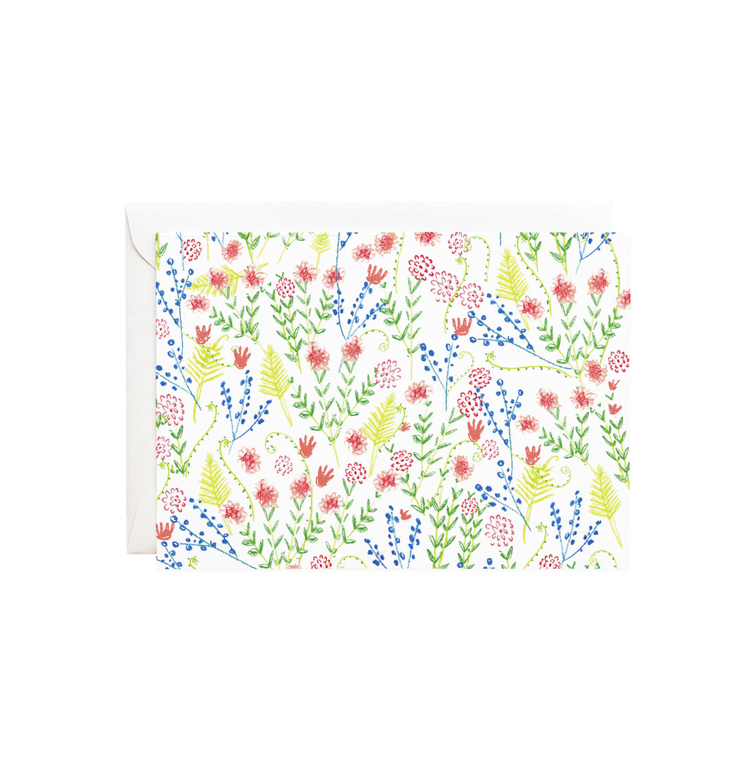 countryside wildflowers petite gift card