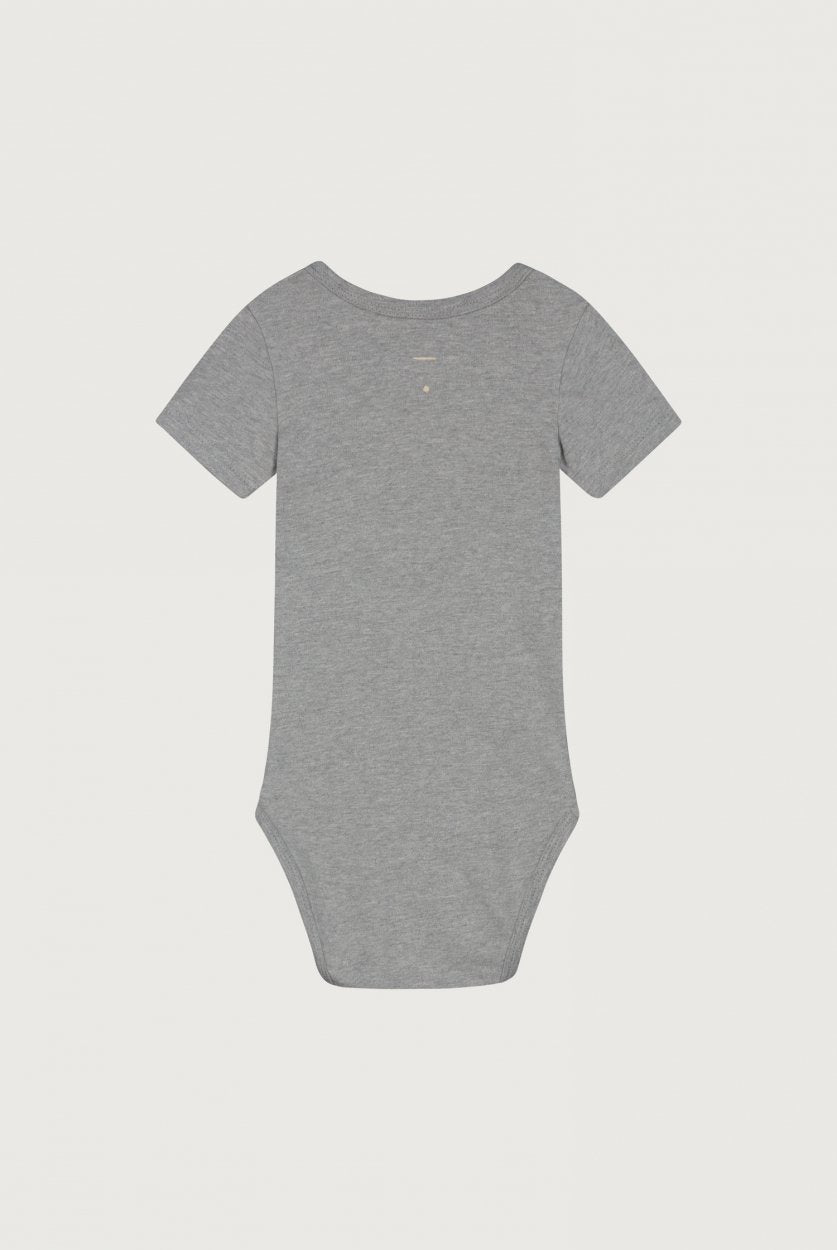 baby onesie grey melange