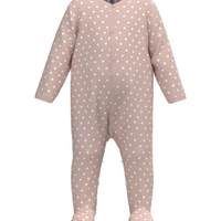 front snap dots footie