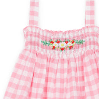 baby gingham dress vichy rose