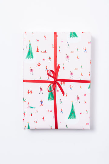 christmas in copenhagen holiday wrap (roll of 3 sheets)