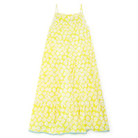 women's maxi dress yellow floral