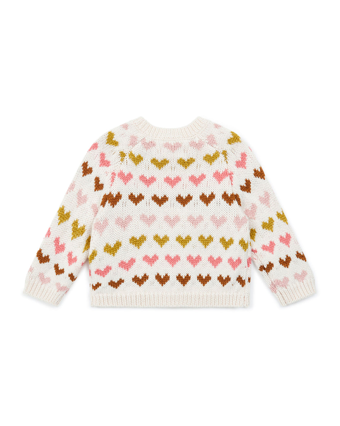 baby heart cardigan creme bonton