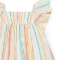 multi stripe dress