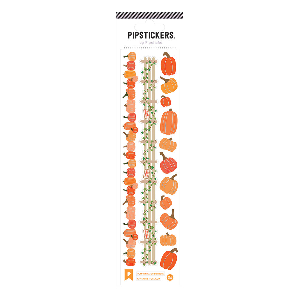 pumpkin patch border stickers