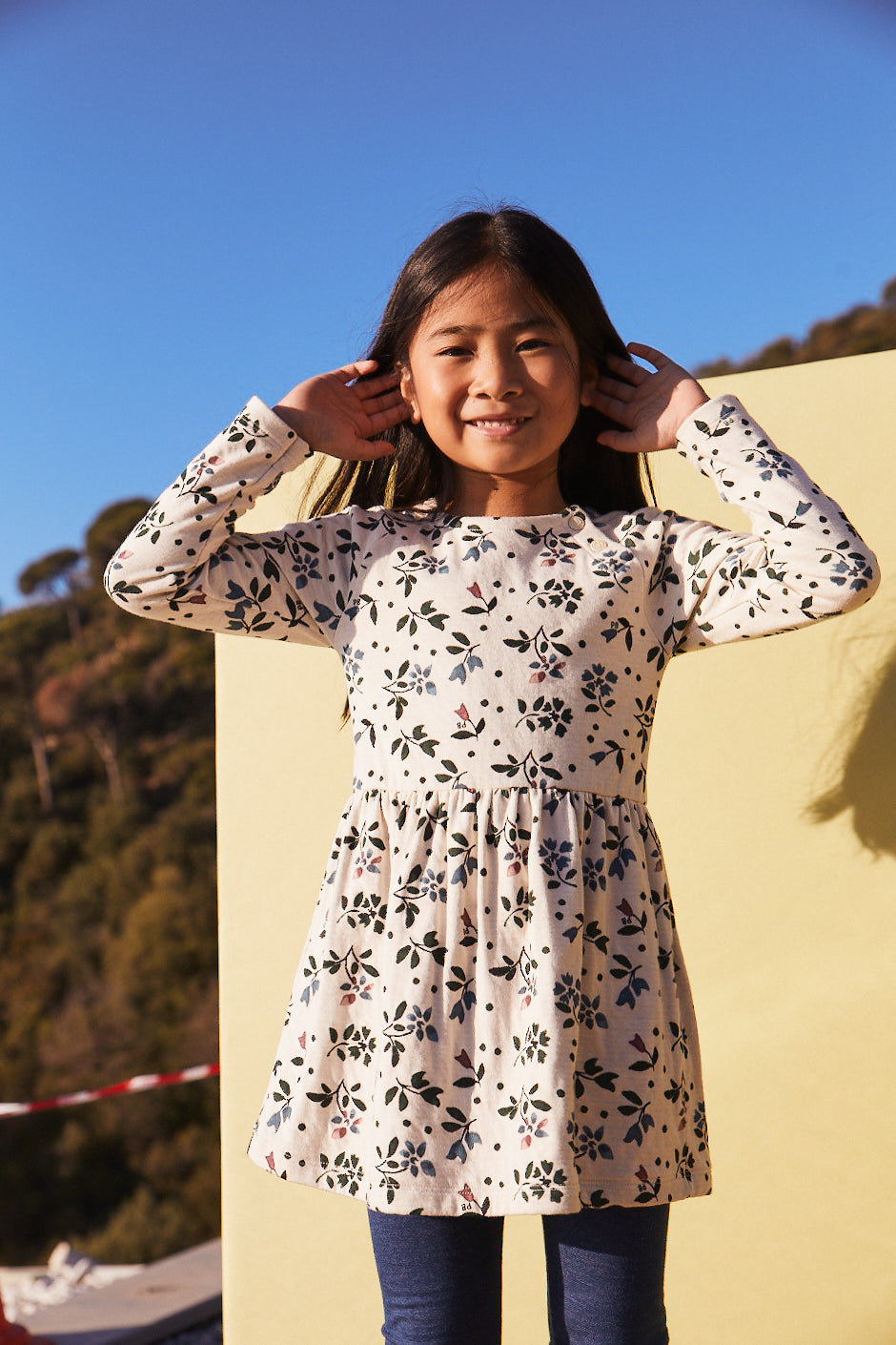 ls print dress floral