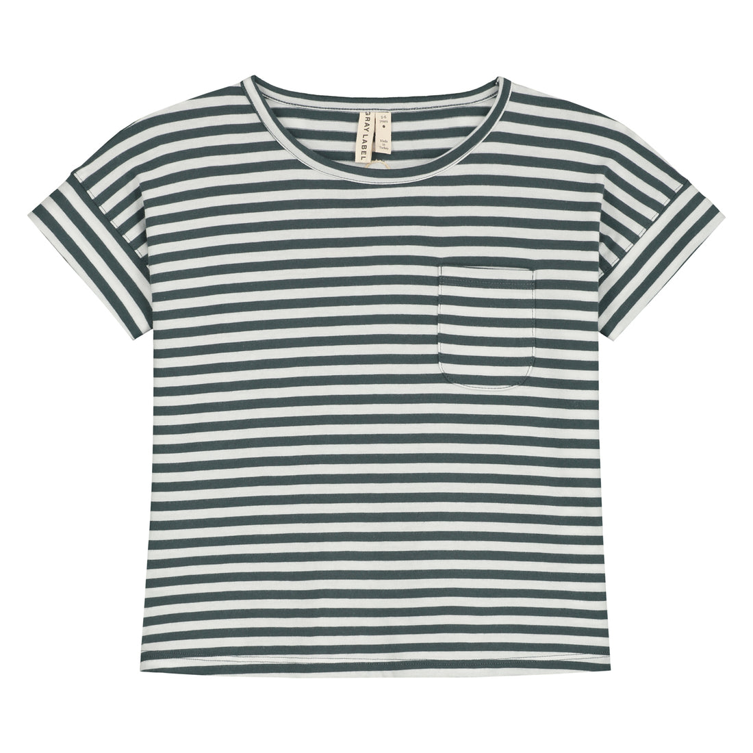 boxy tee blue stripe