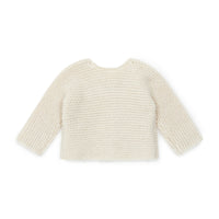 baby cardigan creme bonton