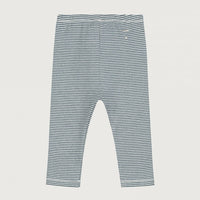 baby striped leggings blue grey