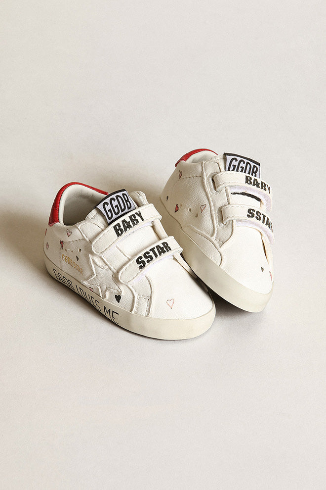 baby school nappa sneakers