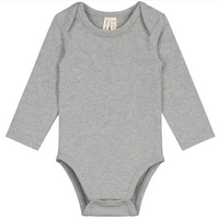 baby long sleeve onesie grey melange